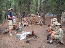 Campsite at Rayado River Camp